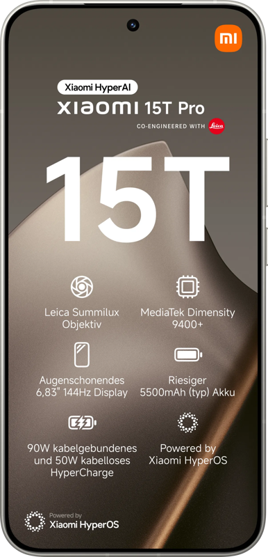 Xiaomi 15T Pro 512 GB Grijs 5G