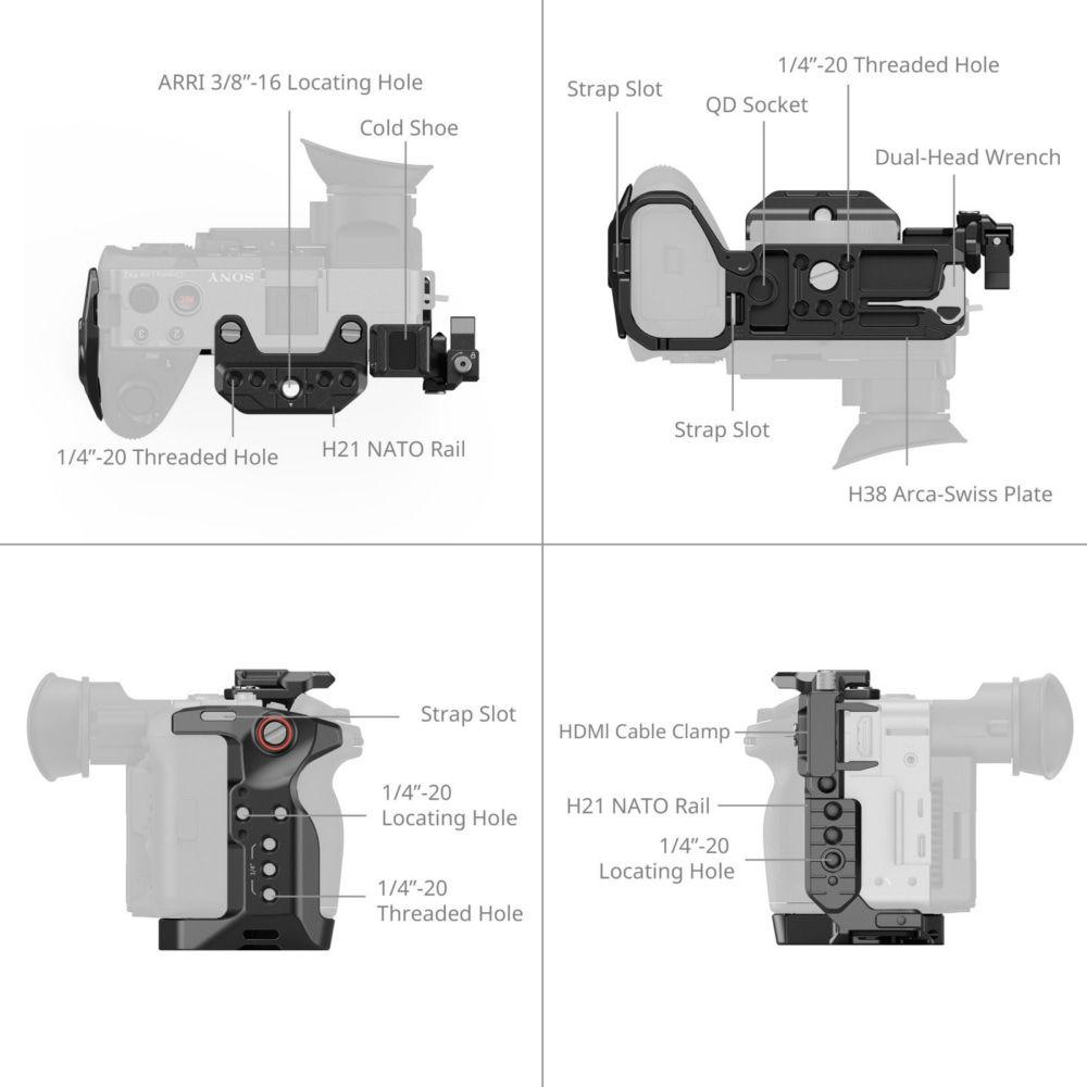 SmallRig 5589 Cage Kit For Sony FX2