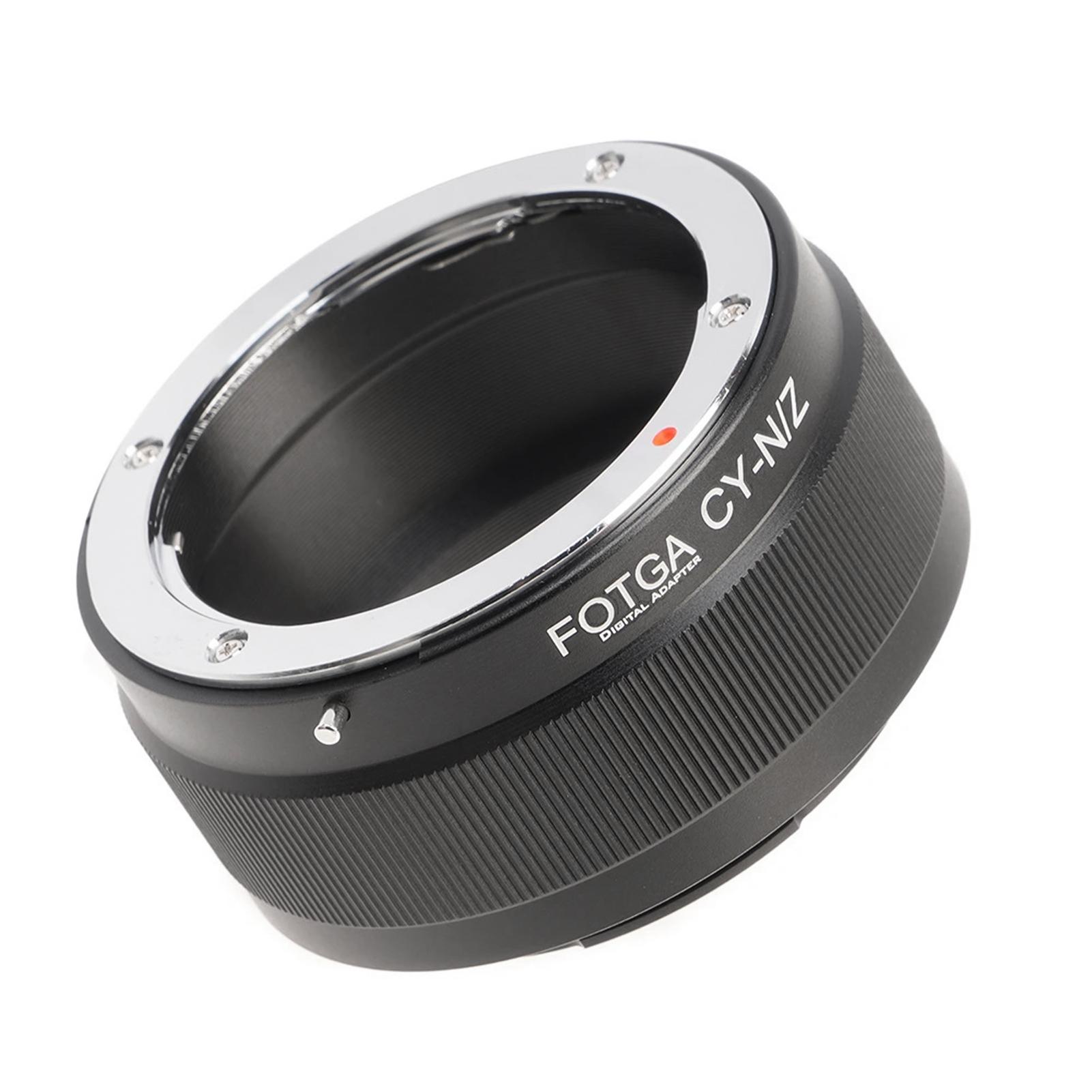 Andoer FOTGA Hoge Precisie Lens Mount Adapter Ring Aluminiumlegering Vervanging voor Contax/ Yashica C/Y zwart