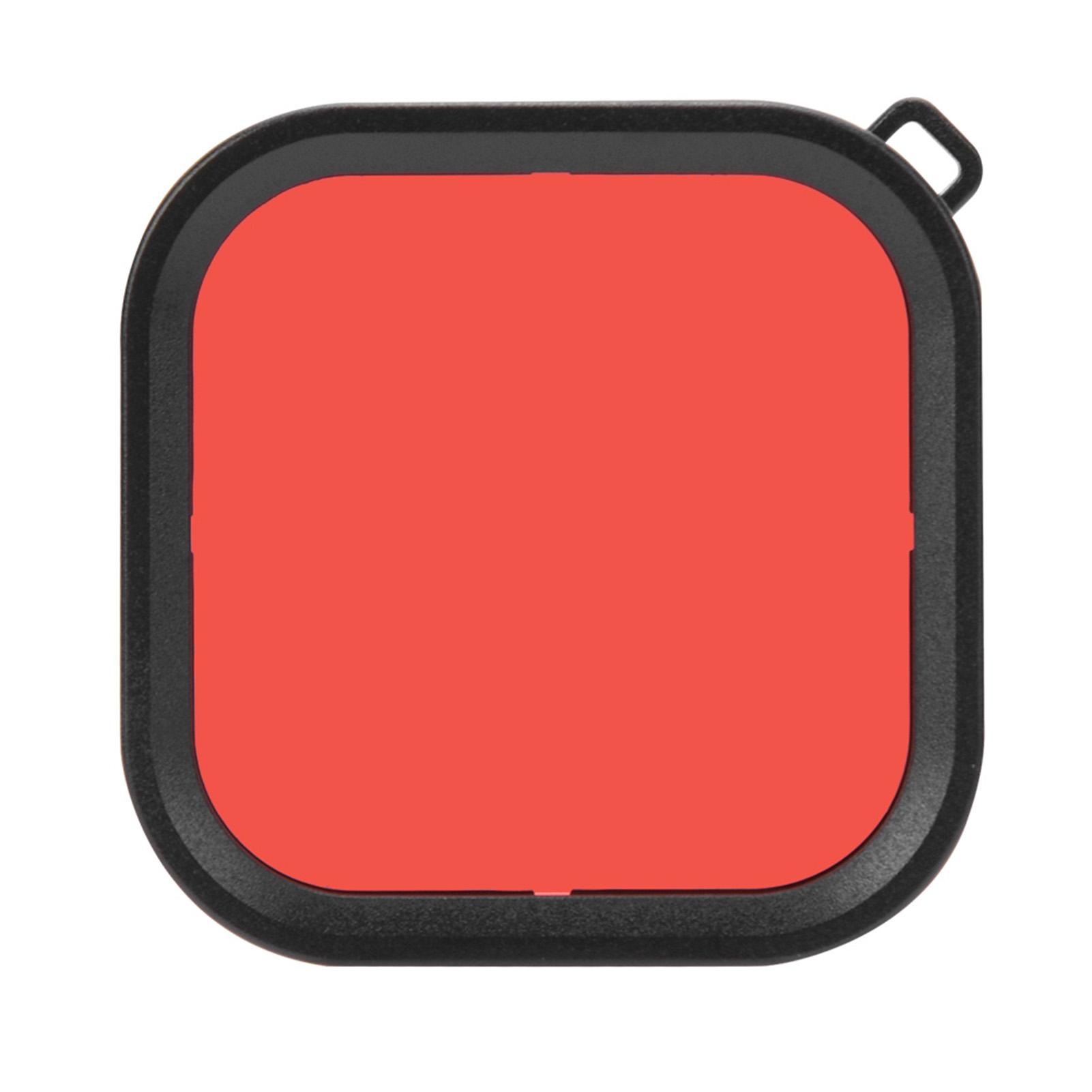 Andoer ABS Stofdicht Fotografie Waterdichte Behuizing Duiklensfilter Duikaccessoires voor GoPro 8Rood rood