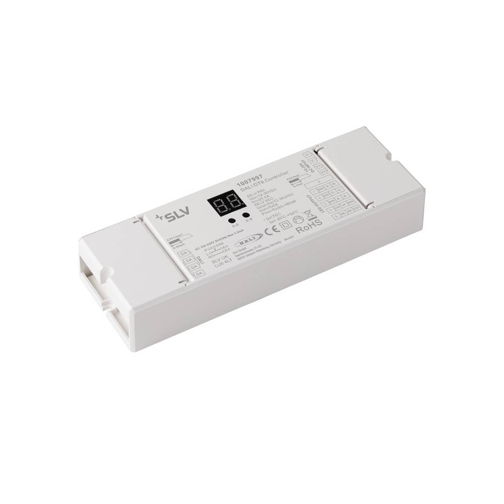 SLV 24V LED Strip DALI DT8 5 channel controller LED-dimmer 170 mm 53.4 mm 28 mm