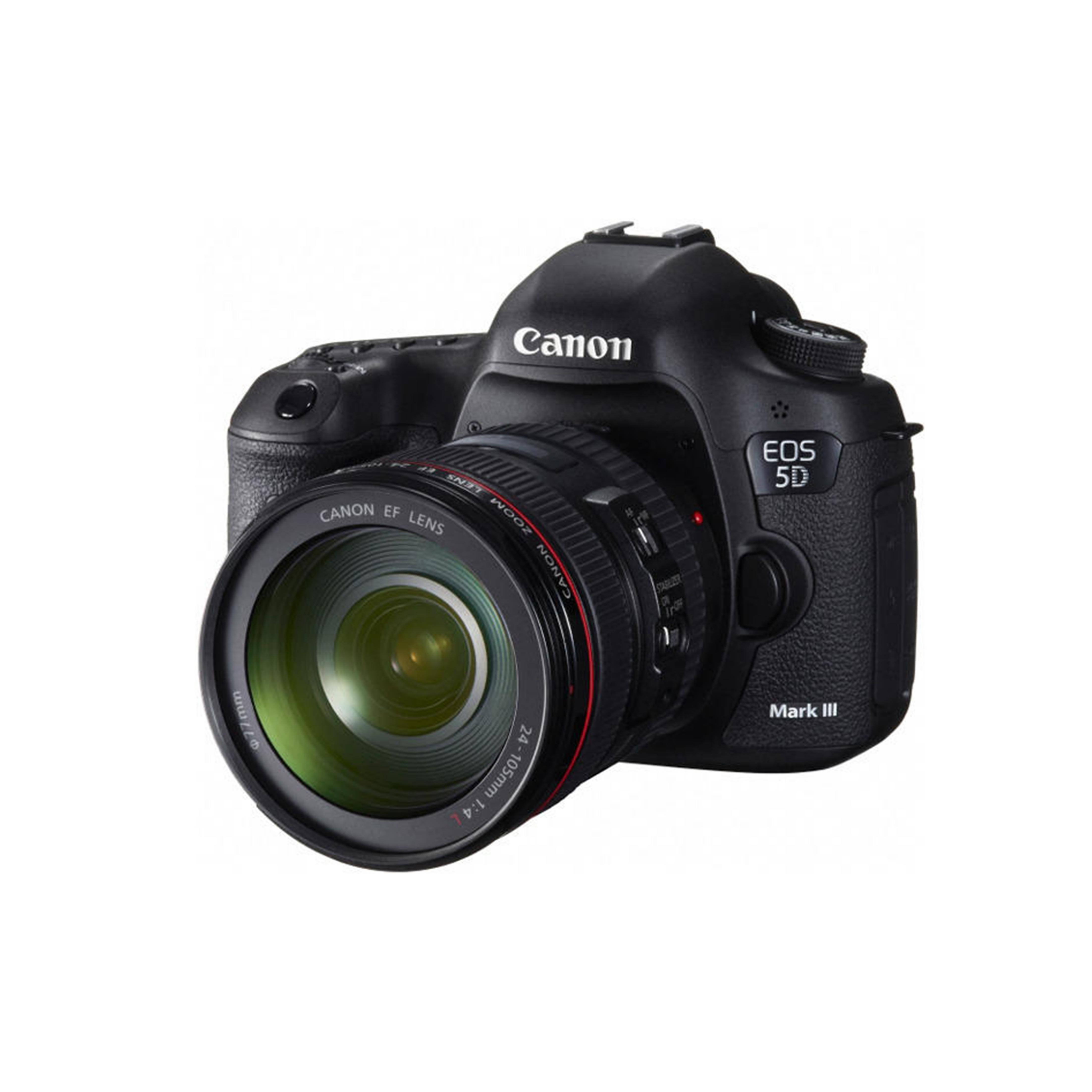 Canon EOS 5D Mark III Full Frame Digitale Spiegelreflexcamera + EF 24-105mm f/4L IS USM Zoomlens zwart