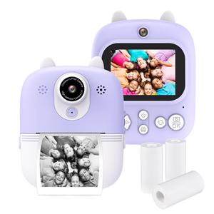 Andoer 3-in-1 multifunctionele instantcamera Kinder Instant Print-camera 2,4-inch IPS-scherm