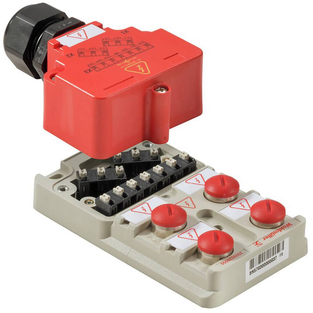 Weidmüller SAI-4-M-MVV-M12 1:1 2009620000 Passieve sensor/actorbox M12-verdeler met metalen schroefdraad (afgeschermd) 1 stuk(s)