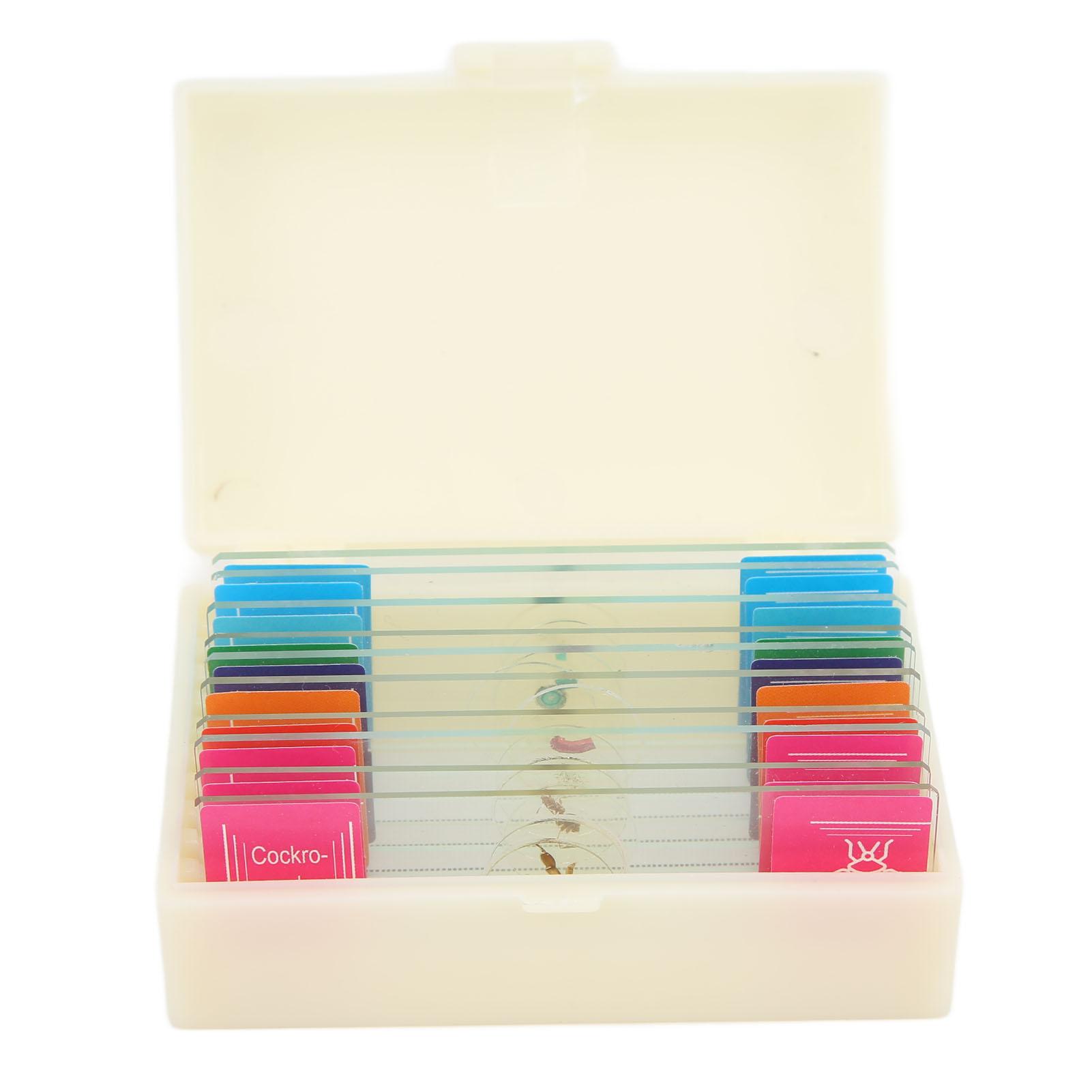 TOMTOP JMS 10 stuks Microscoopplaatje Biologisch Plaatje Specimen Geslepen Rand Zeer Transparant voor Kinderen en