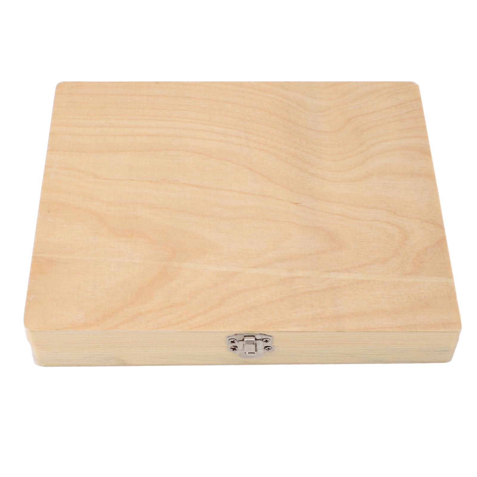 Koogeelife Houten Microscoopplaatjesdoos voor 100 plaatjes Microscoopplaatjeshouder voor Labglas Prepare