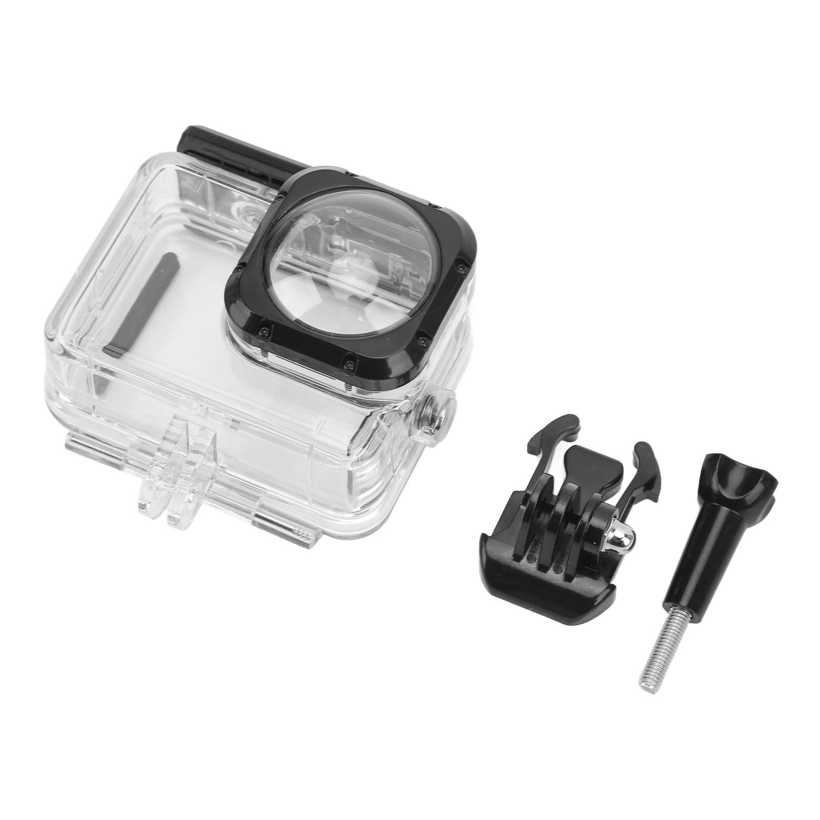 KONNWEI 40m Waterdichte Behuizing Case voor HERO 109 Max Lens Mod Groothoeklens Actiecamera Zwart zwart