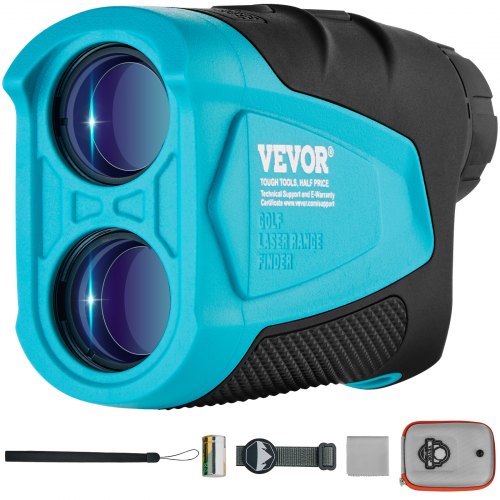 VEVOR Laser Golf Afstandsmeter met Helling Aan/Uit, 819 m Golf Afstandsmeter, Afstandsmeter Jacht Boogschieten 6x Vergroting en 22 mm Zoeker, Draagbare Afstandsmeter ABS Kunststof