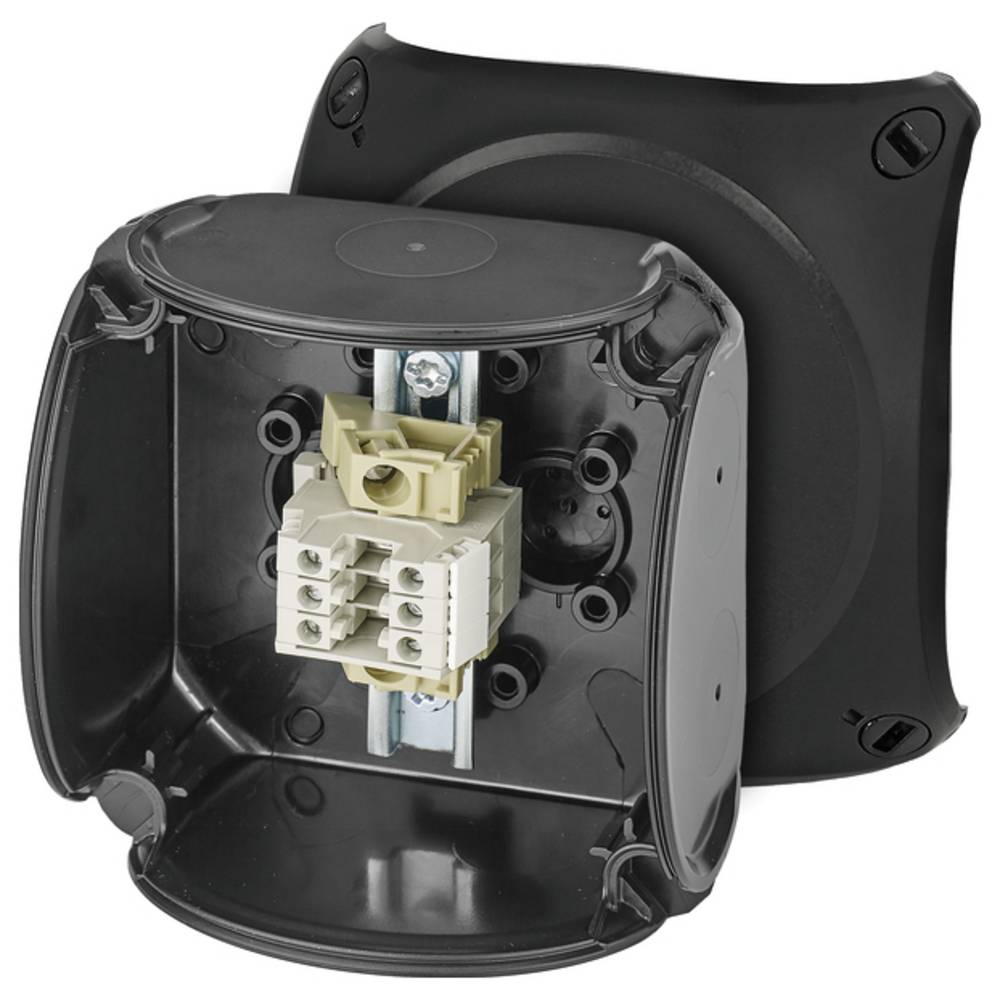 Hensel 62000339 Serieklemmen-behuizing 93.00 x 93.00 x 62.00 Zwart 1 stuk(s)