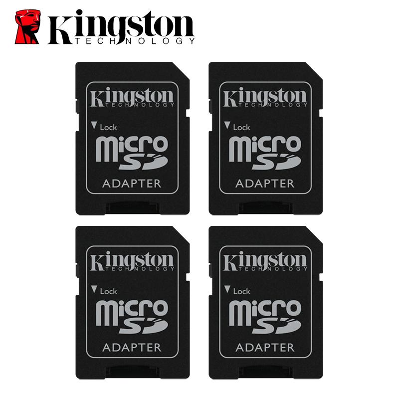 Kingston SD-adapter Micro SD-kaart naar SD-kaartadapter, TF-kaart Micro SDHC naar SD SDHC-adapter Werkt met geheugenkaarten voor oudere camera's, medische apparaten SD Adapter（4 PCS）