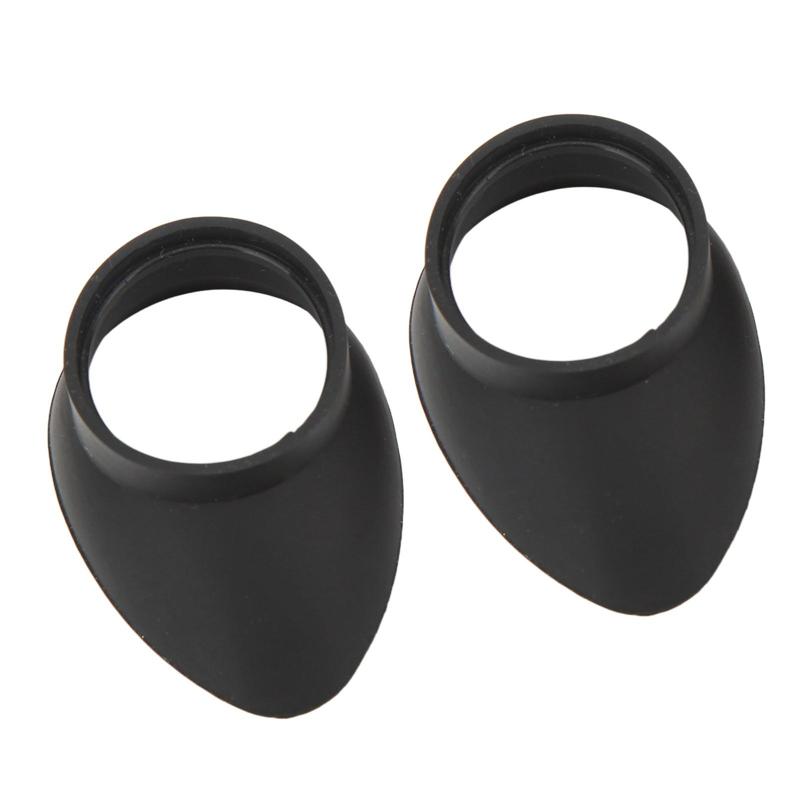 Koogeelife 2 stuks Rubberen Oogschelpen 27mm Binnendiameter Opvouwbare Oogstukafdekking voor Microscoop Oculair Instrument