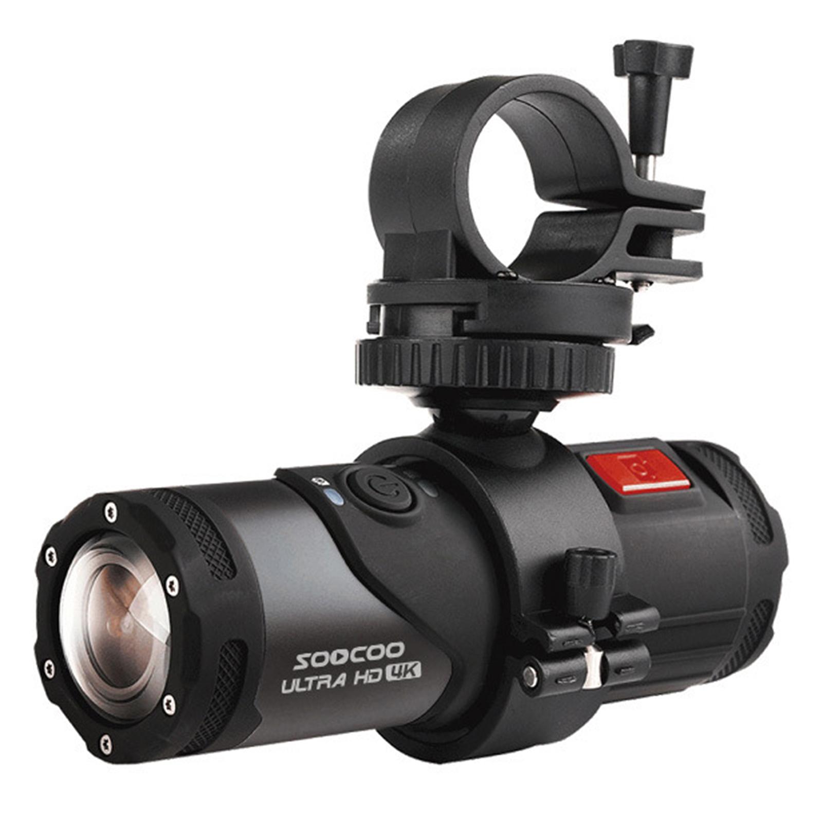 Honor Electronics Fietscamera 4K Actie Sporthelm Waterdichte WiFi APP Op het hoofd gemonteerd Buitenavontuur Fietsen zwart