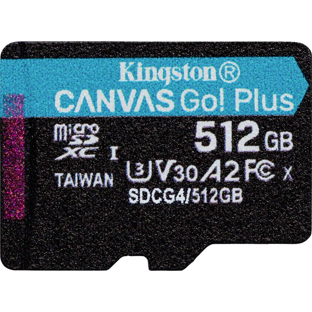 Kingston Canvas Go! Plus microSDXC-kaart 512 GB Class 10 UHS-I