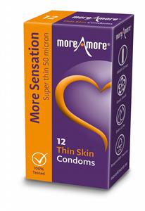 MoreAmore - Condom Thin Skin (12 pcs)