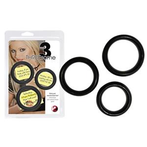 Threesome Penisringen - Zwart