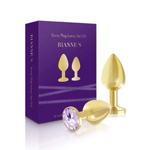 Rianne S RS Soiree Booty Plug Original Luxury Set 2x Goud