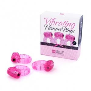LoversPremium - Pleasure Ringen Roze (3 St.)