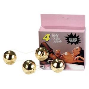 4 PCS. DUOTONE BALLS - GOLD