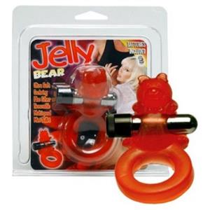 Jelly Bear Cockring met batterijen