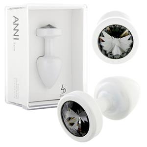 Anni Jewell Swarovski Butt Blug - Wit