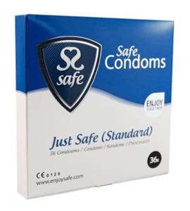 SAFE JUST SAFE CONDOMS (STANDARD)36PC