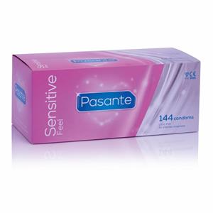 Pasante Sensitive Feel Ultra Thin Condooms 144-Pack