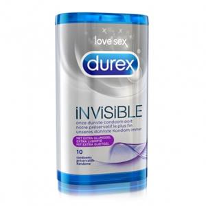 Durex Invisible Extra Glijmiddel - 10 Stuks