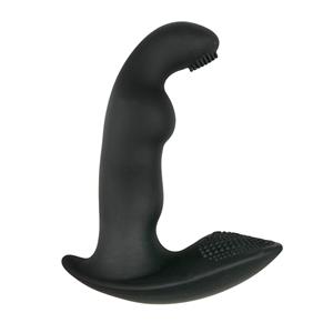 Easytoys Dynamic Duke Geribbelde Prostaat Vibrator - Zwart (1st)