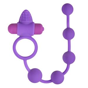 Easytoys Triple Pleasure Koppelspeeltje - Paars (1st)