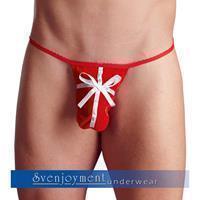 Svenjoyment String „Geschenk“ aus Pannesamt