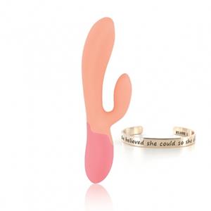 Rianne S RS - Essentials - Xena Rabbit Vibrator (Peach & Coral)