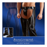 Svenjoyment Chaps van Imitatieleer met String