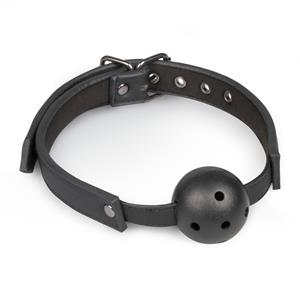 Easytoys Ball gag met PVC bal - zwart