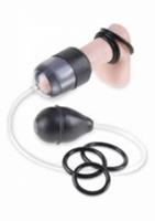 Fetish Fantasy Suck N' Stroke Head Pump: Eichelpumpe, schwarz/transparent