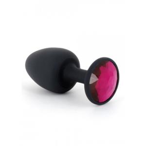 Geisha buttplug met Robijn by Dorcel, Large, zwart