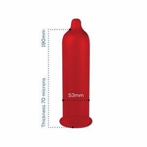 Aardbei Smaak Condooms 144 Stuks (144stuks)