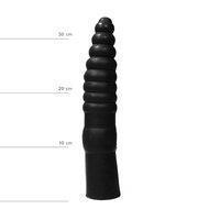 All Black Grote zwarte dildo 34 CM