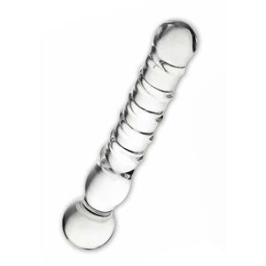 Gläs Joystick Clear Glass Dildo