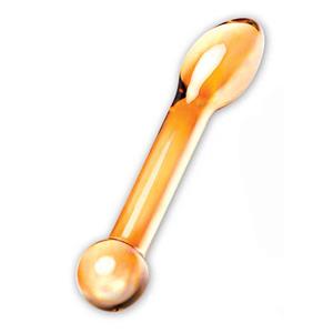 Honey Dripper Glass Anal Slider - Yellow