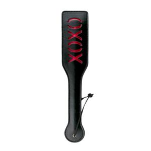 Easytoys Zwarte Leren Paddle Xoxo (Ex)