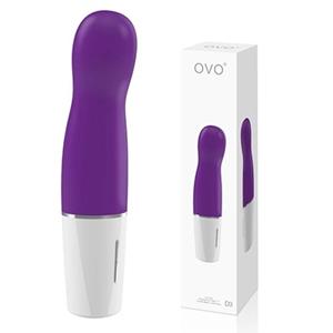 Ovo D3 Mini Vibrator White/Purple