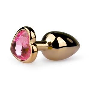 Easytoys Metalen buttplug met roze hartje