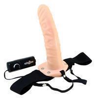 Realistische Holle Strap-on Vibrator - Huidkleur (1st)