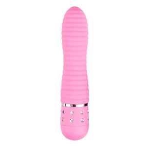 Easytoys Mini Vibrator Geribbeld - Roze