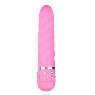 EasyToys - Mini Vibe Collection Roze mini vibrator met diamantjes en groeven