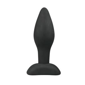 Easytoys Kleine zwarte siliconen buttplug