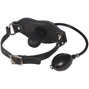 Master Series Silencer Inflatable Locking Silicone ball gag
