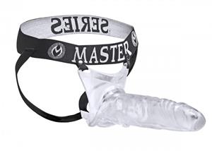 Master Series Holle Dildo Strap-On - Transparant