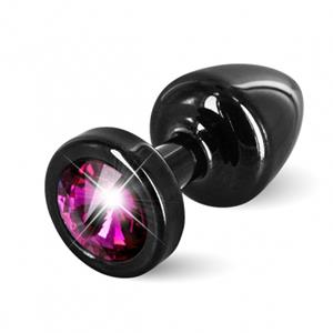 Diogol - Anni Butt Plug Round Black & Pink 25 mm