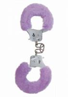 Funny fun cuffs purple plush handboeien 1 stuk